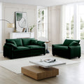 Modern Living Room Sofa Two Pieces Set, Suitable For Living Room And Small Apartment2 Pieces Sofa Set Consists Of A Single Seat Sofa And A 2 Seater Sofas,Green Corduroy Green Corduroy 3 Seat