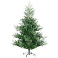 Homcom 6Ft Artificial Christmas Tree Holiday D Cor With 795 Branches, Auto Open, Steel Base, Wide Shape, Easy To Shape Branches Green Plastic