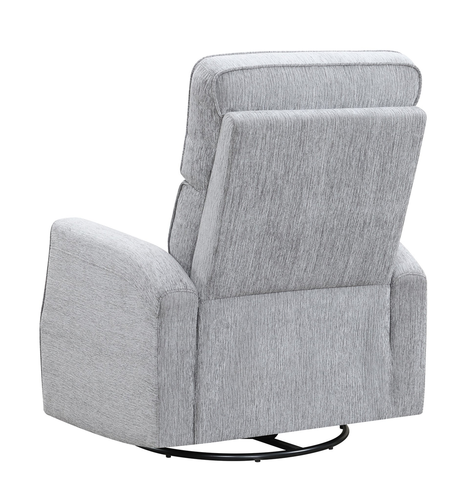 Tavor Gray Swivel Gliding Recliner Gray Foam Engineered Wood