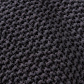 Hollis Knitted Cotton Pouf Cube 20 X 20 X 16 Pouf Dark Grey Cotton