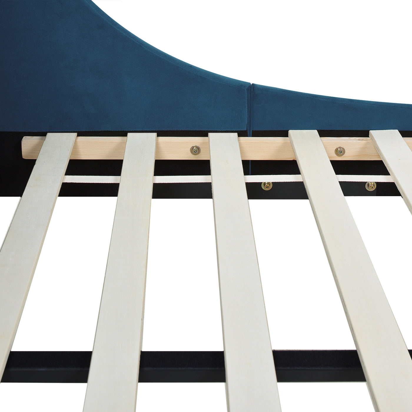 Aspen Vertical Tufted Modern Headboard Platform Bed Set, Queen, Satin Teal Blue Velvet Box Spring Not Required Queen Blue Wood Foam Velvet Velvet