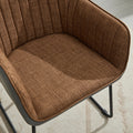 Ts Leisure Chair Dining Chair Black Brown Grey Linen
