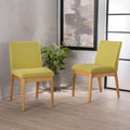 Dining Chair Green Fabric