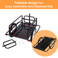Aosom Bike Cargo Trailer, Bicycle Trailer, Heavy Duty Bike Wagon Cart, Foldable Compact Storage, With Universal Hitch, 16