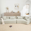 Unique Modeling Design,Upholstered Indoor Furniture,Foam Filled Sleeper Sofa Bed For Living Room,Bedroom,3 Colors Green Primary Living Space Modern Foam Polyester 4 Seat