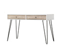 Taupe Oak Desk Taupe Mdf Metal