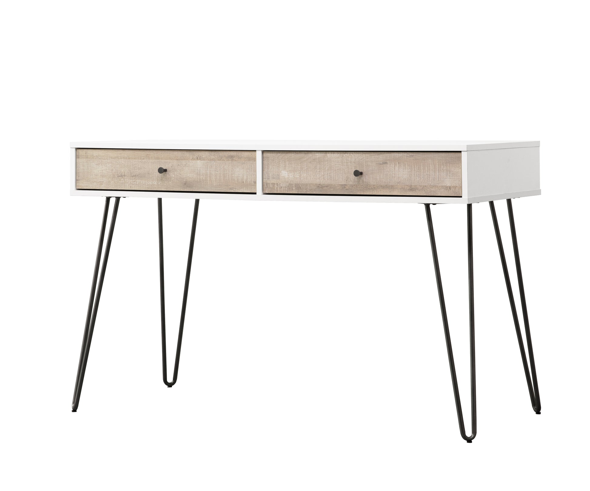 Taupe Oak Desk Taupe Mdf Metal