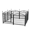 Dog Playpen Indoor 24 Inch 8 Panels Metal Dog Pen Pet Dog Fence Outdoor Exercise Pen With Doors, Heavy Duty Dog Fence Puppy Pen For Large Medium Small Dogs Indoor Outdoor Foldable Pet Exercise Pen
