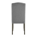 Emily 7 Piece Dining Set Dark Gray Dark Gray Marble