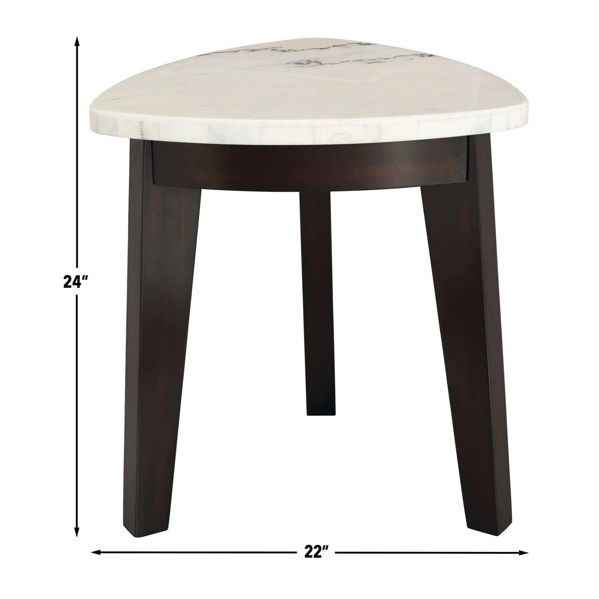 Francies 3 Piece Table Set White Marble White Marble