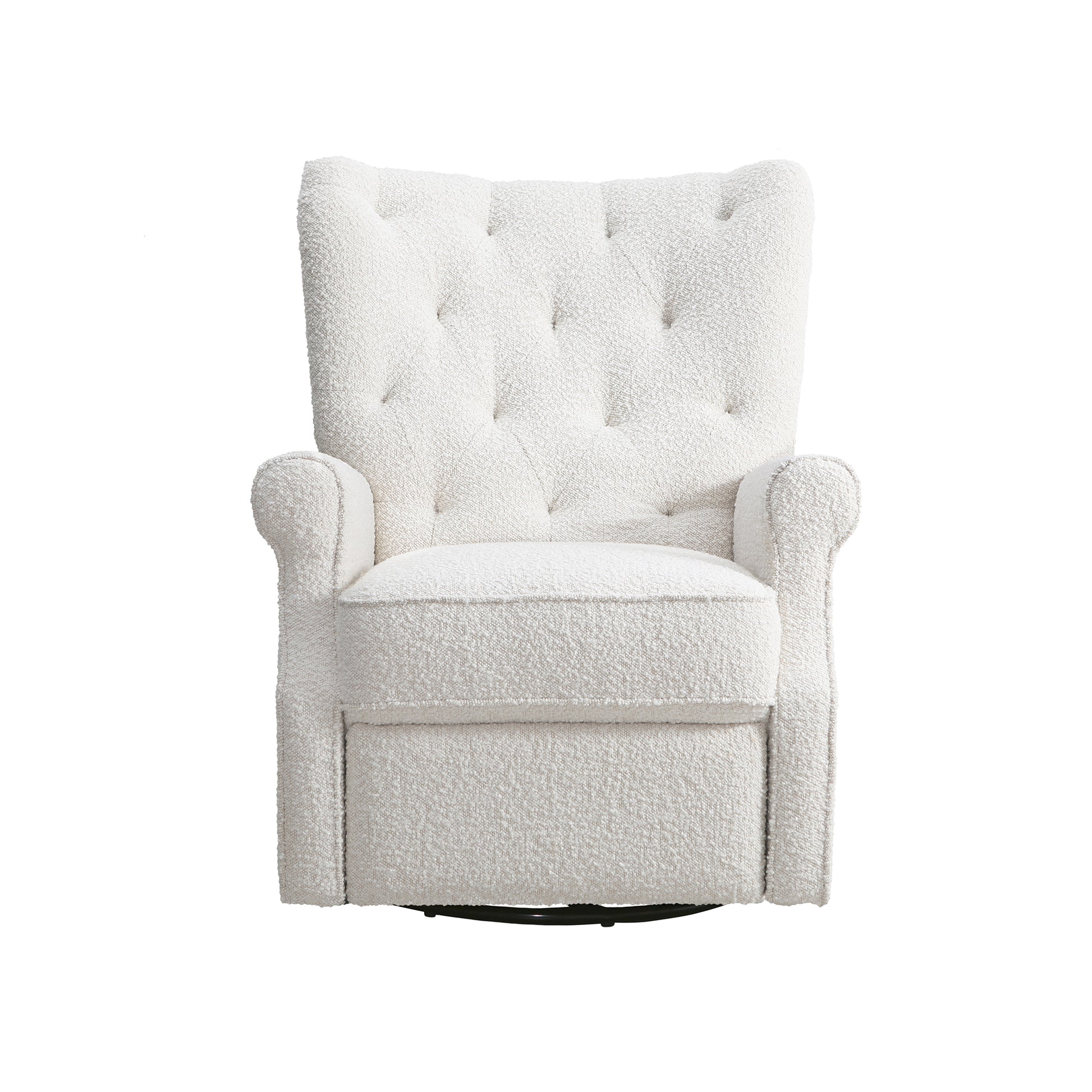 Alice Wingback Recliner In Cream Boucle Cream Fabric