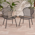 Nevada Chair Mp2 1Ctn 2Pcs Matte Black Iron