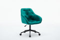 Elegent Velvet Office Chair With Wheels, Makeup Vanity Chair Height Adjustable For Teens Women Girls, Comfy Swivel Modern Leisure Armchair For Home Office, Bedroom, Study And Vanity. Green Green Primary Living Space Luxury,Modern Foam Iron