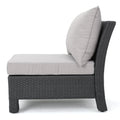 Antibes V Shape Sofa Set Grey R Arm Grey Fabric