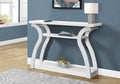 Accent Table, Console, Entryway, Narrow, Sofa, Living Room, Bedroom, White Laminate, Contemporary, Modern White Mdf