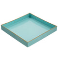 Alluring Mimosa Square Tray, Powder Blue Blue Plastic