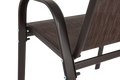 4 Piece Patio Chairs, Outdoor Camping Chairs Withtextilene Fabric, Set Of 2 Garden Chairs With Armrest High Backrest For Garden Patio Pool Beach Yard Space Saving Brown Brown Steel