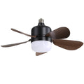 16 Inch Socket Fan Light Ceiling Fans With 3 Lighting Color And Remote E26 Screw In Ceiling Fan Black Pc