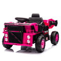 12V Kids Ride On Dump Truck W Parents Control,2Wd,Rear Wheel Suspension,Electric Dump Bed And Extra Shovel,Multimedia Function With Bluetooh And Music,Volume&Speed Adjustment,Led Light For Kids 3 5. Pink Polypropylene