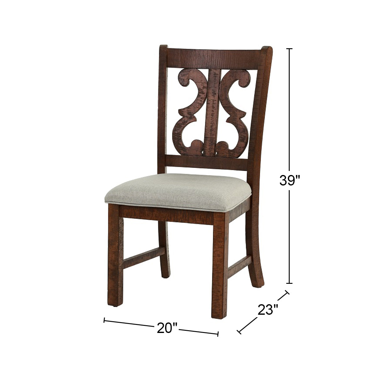 Set Of 2 Upholstered Dining Chairs In Walnut Finish Solid Walnut Dining Room Set Of 2 Rubber Wood