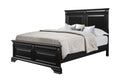 Rex Queen Bed Black Solid Wood Mdf