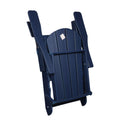 Folding Adirondack Chair, Relaxing Stackable Arm Rest Ergonomic Hdpe All Weather Adirondack Chair No Adirondack Navy Blue Uv Resistant Frame Garden & Outdoor American Design,American Traditional Complete Patio Sets Hdpe