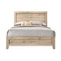 Natural Queen Panel Bed Box Spring Required Queen Natural Bedroom Bed Frame Wood