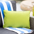 Coronado Rectangular Pillow Green Fabric