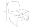 Comfy Accent Chair, Upholstered Slipper Chair, Armless Chair With Wood Legs And Soft Fabric For Living Room, Bedroom, White White Foam Wood Fabric