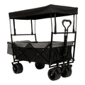 480Lbs Collapsible Wagon With Canopy,Wagon Stroller With 7
