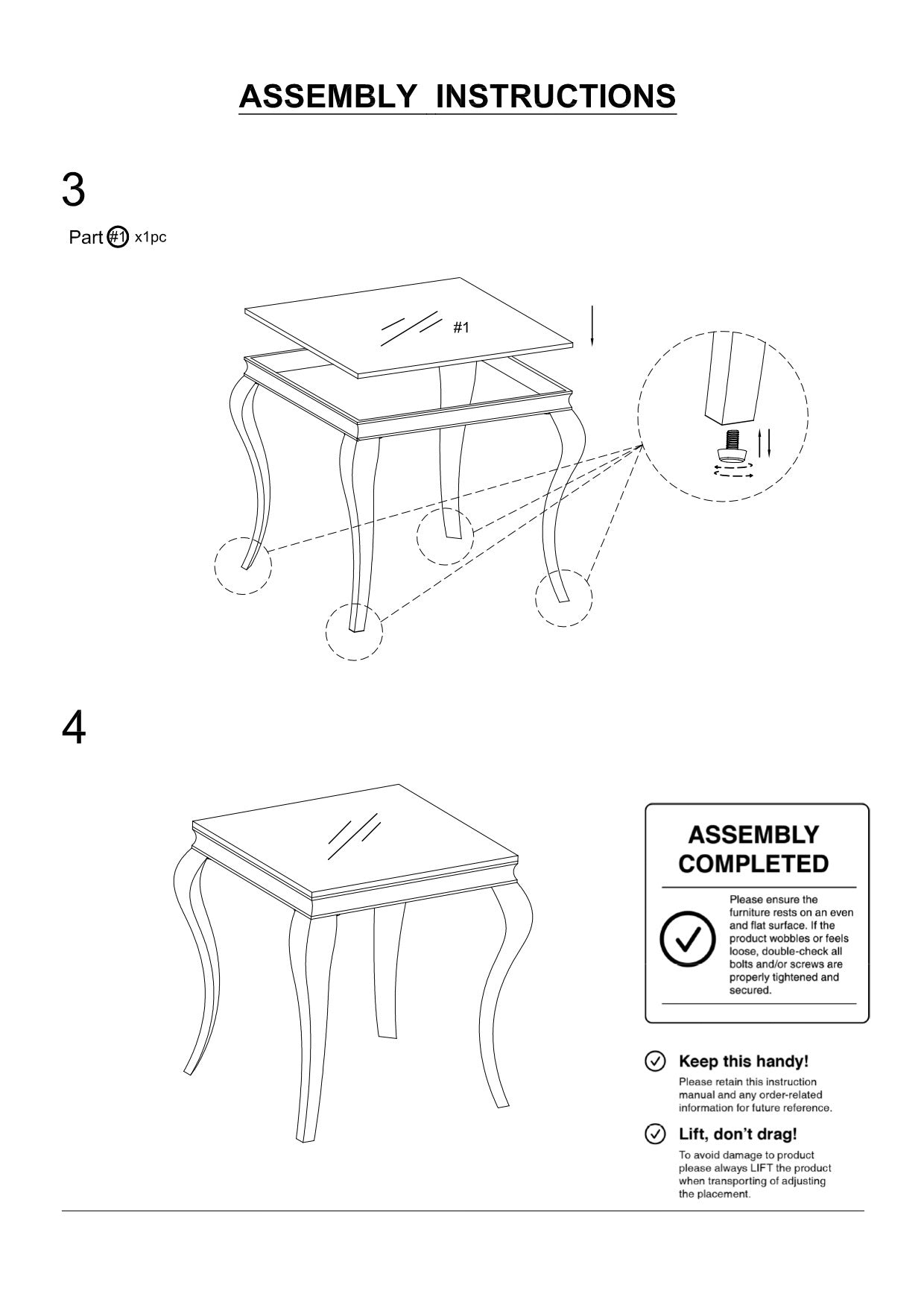 Glam Contemporary 1Pc End Table White Glass Top Silver Color Table Living Room Stainless Steel Cabriole Style Legs Silver,White Primary Living Space Classic,Modern,Transitional Coffee & End Tables Square Glass,Stainless Steel