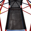 Xcf007 6Ft Dome Climber With 1.2M Slide For Age 3 Climber With Climbing Stones Blue Red Metal