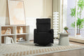 Jiada Upholstered Swivel Glider.Flannel Fabric.Rocking Chair For Nursery In Black.Modern Style One Left Bag Black Foam Corduroy