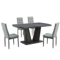 5 Piece Dining Table Set, 1.8