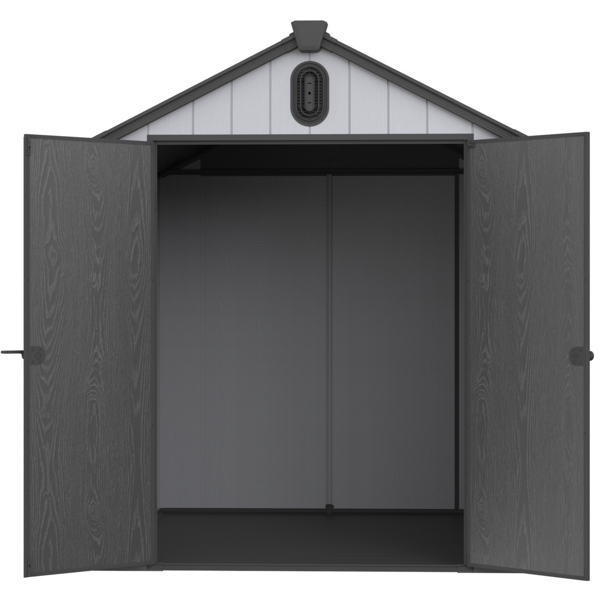 Xwt012 6*8Ft Plastic Storage Shed For Backyard Garden Big Spire Tool Storage Black Grey Garden & Outdoor Plastic