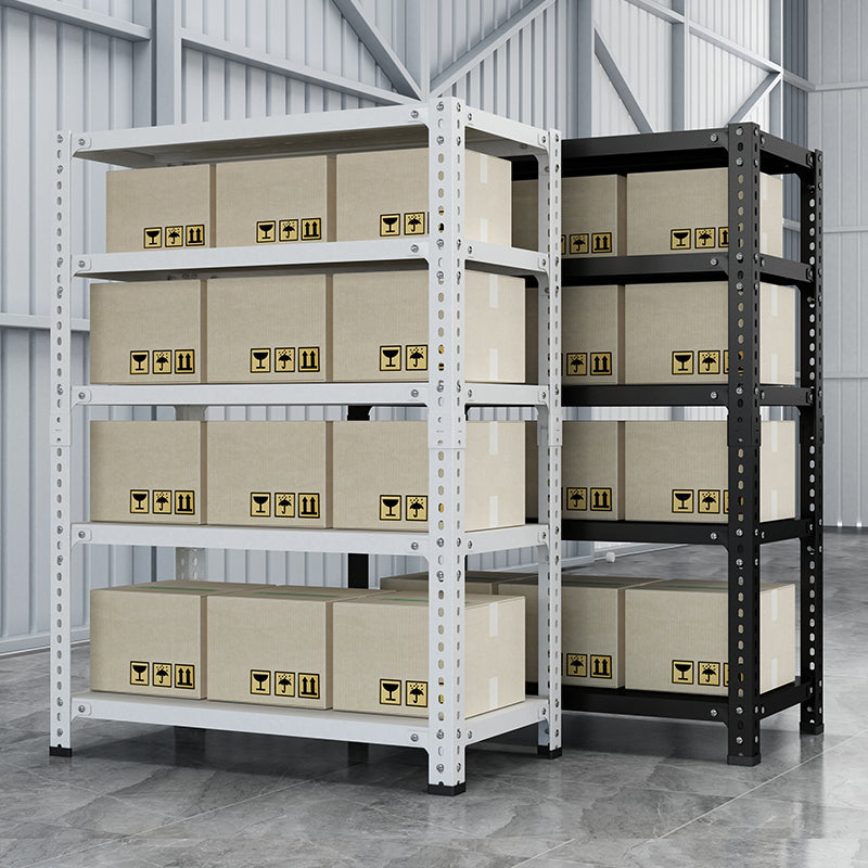 Household Storage Rack, Adjustable Display Rack, Basement Balcony Storage Rack, Carbon Steel Storage Rack, 100Cm * 40Cm * 180Cm, Five Floors White 5 White Etagere Primary Living Space Metal