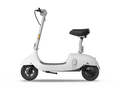 Electric Scooter With Foldable Seat W 35 Miles Operating Range & 15.5Mph Max Speed White White Aluminum