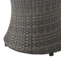 Kono Hourglass Table No Glass Top Grey Rattan