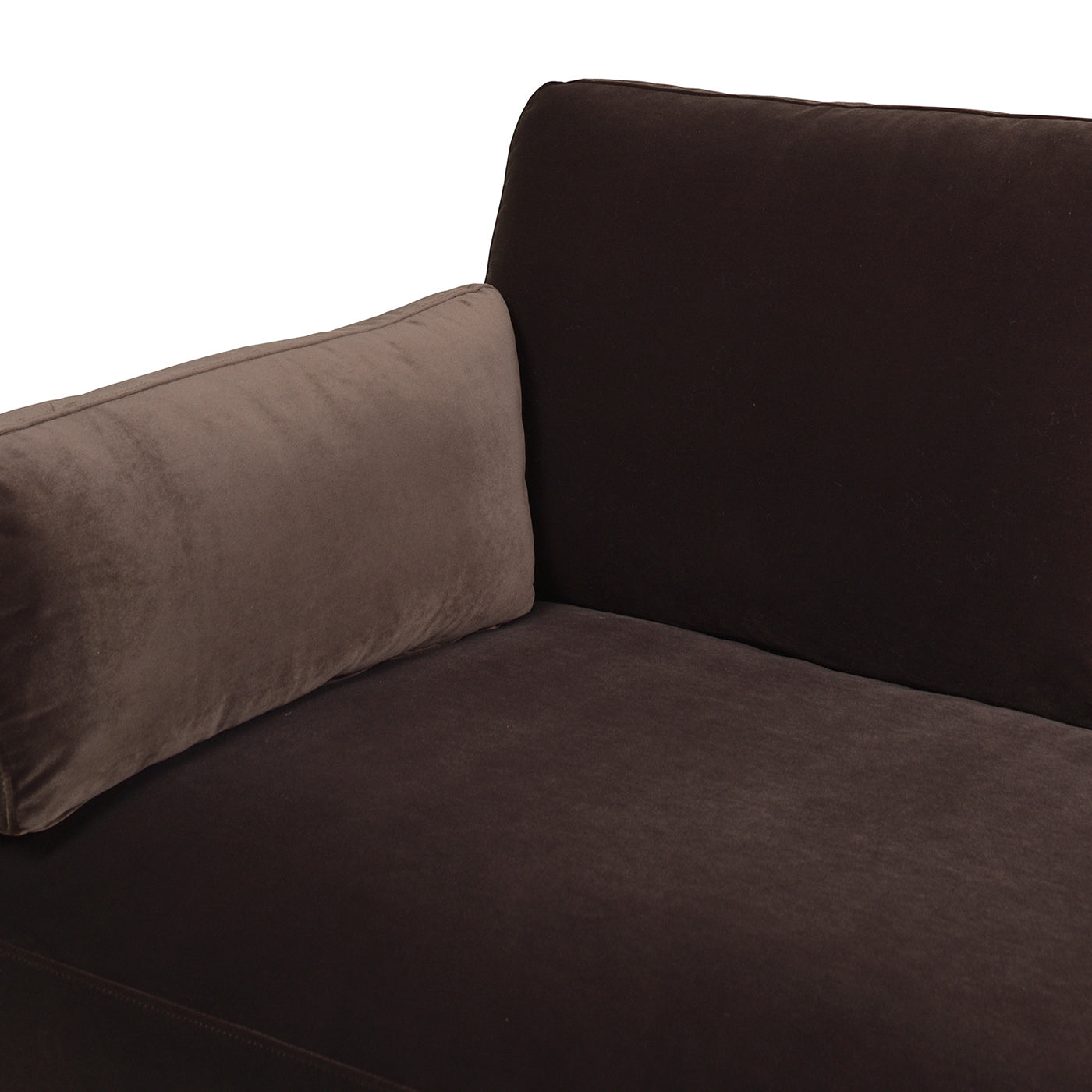 Knox 84" Modern Farmhouse Sofa, Deep Brown Performance Velvet Brown Wood Foam Velvet 3 Seat