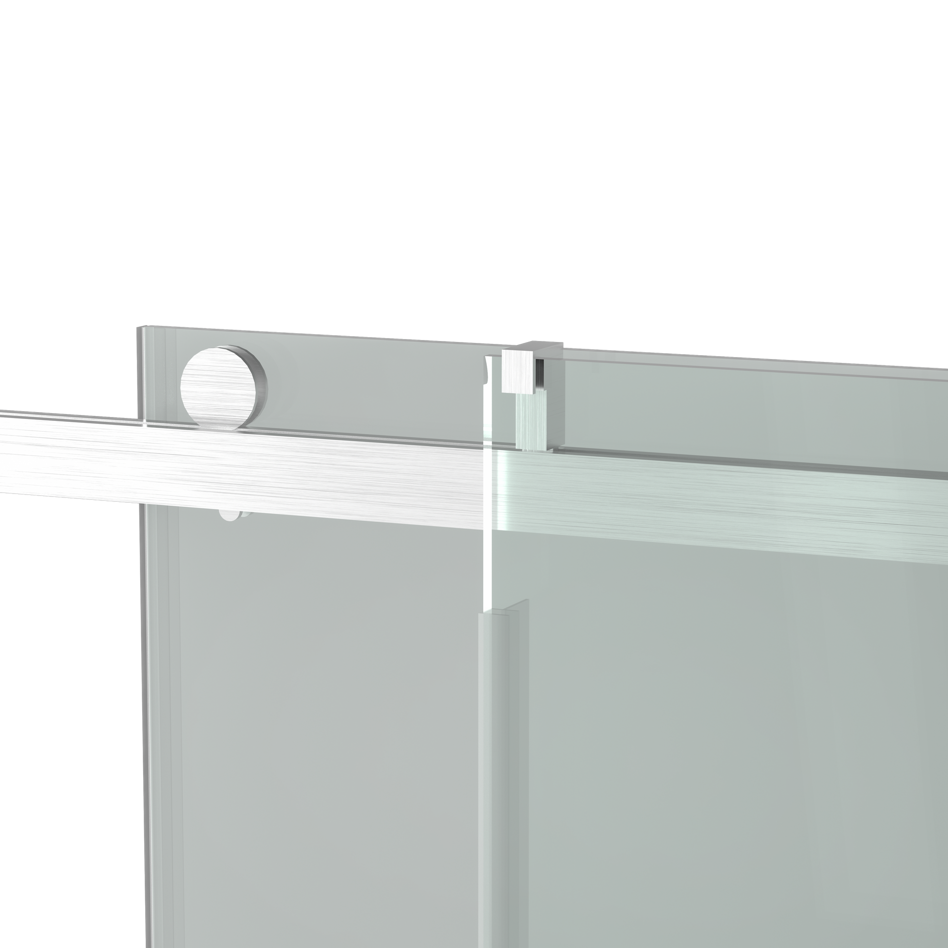 Roller Set With Wall Brackets And Anti Jump Knobs Only, 24D01P09 Chx Chrome Stainless Steel