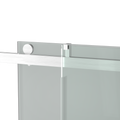 Top Rail Only, Stainless Steel Top Track With Buffer For Shower Door, 24D01P01 60Bnx Brushed Nickel Stainless Steel