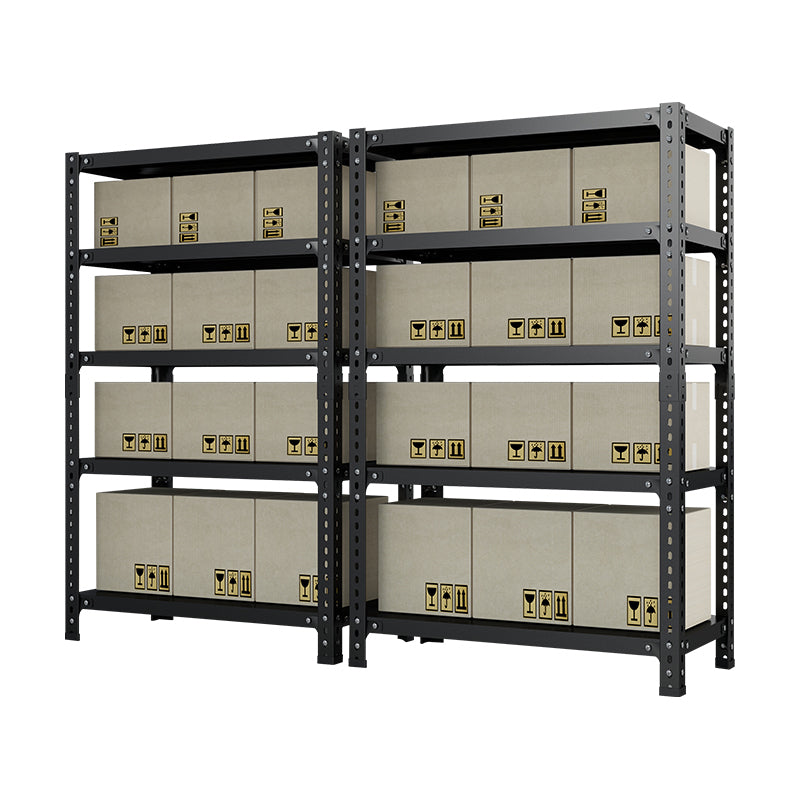 Household Storage Rack, Adjustable Display Rack, Basement Balcony Storage Rack, Carbon Steel Storage Rack, 120Cm * 40Cm * 180Cm, Five Floors Black 5 Black Etagere Primary Living Space Metal Contemporary Adjustable Shelves Carbon Steel