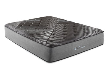 14" Pure Ice Plush Quilted Twin Mattress Black Foam Spring Twin