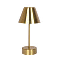 Elegance Rechargeable Led Table Lamp Plated Brass Led Touch Switch Antique Brass,Gold Mid Century Modern Led Brass