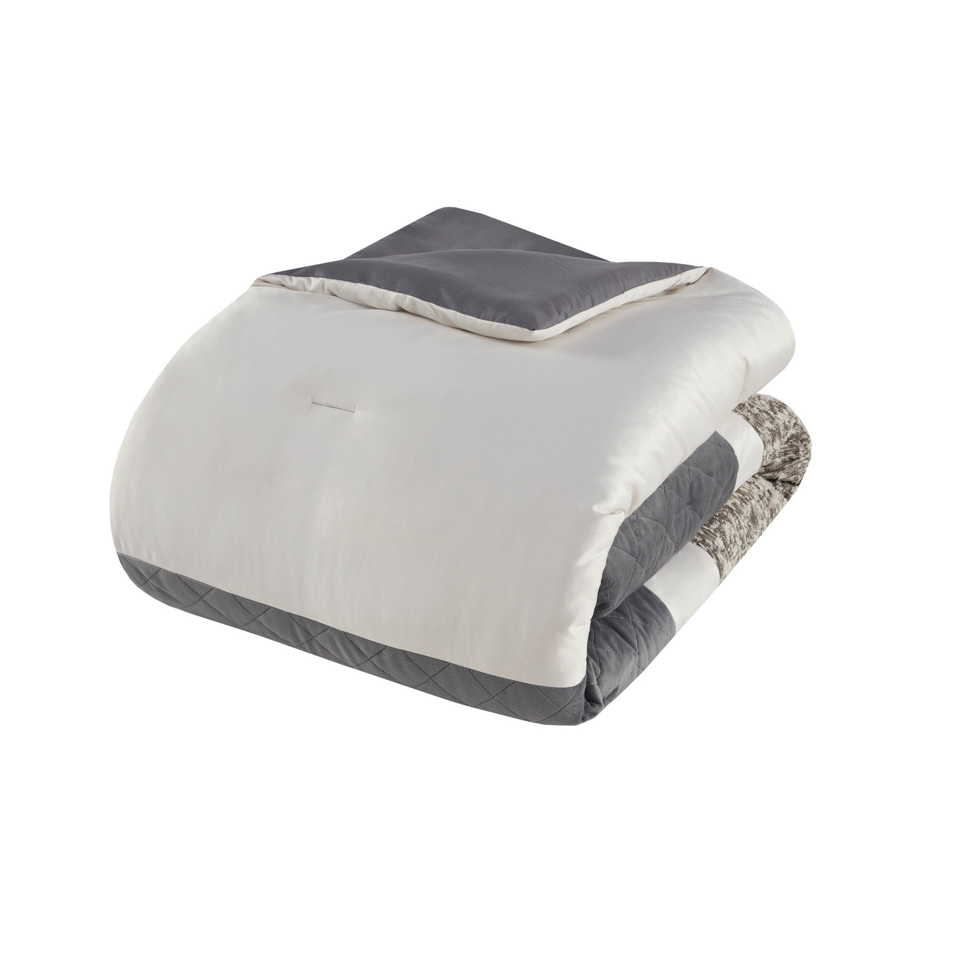 5 Piece Textured Jacquard Stripe Comforter Set With Throw Pillows King Cal King Multicolor Polyester