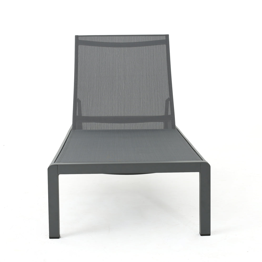 Cape Coral Kd Chaise Lounge Grey Gray Mesh