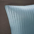 12 Piece Comforter Set With Cotton Bed Sheets Blue Brown Queen Queen Blue Brown Cotton