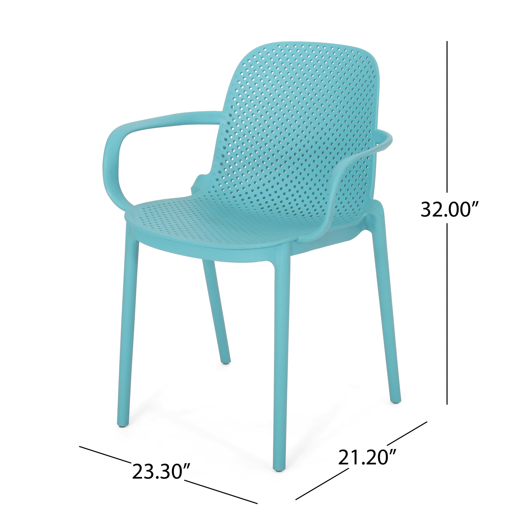 Gardenia Chair Teal Polypropylene