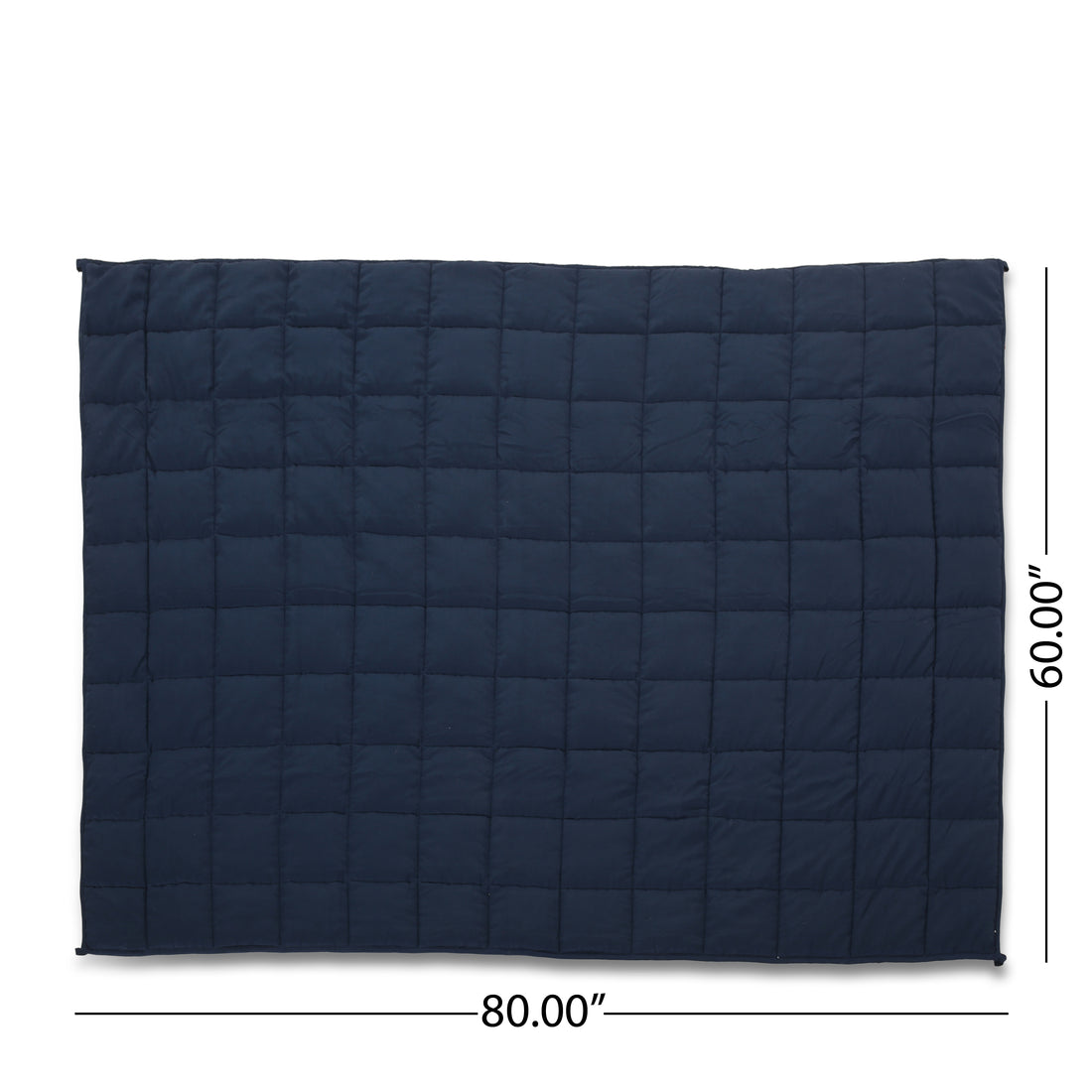 205T Cotton 20Lbs Weighted Blanket Navy Blue Cotton