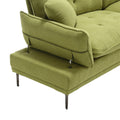 United Linen Sofaaccent Sofa Seat Sofa With Metal Feet Olive Linen 3 Seat